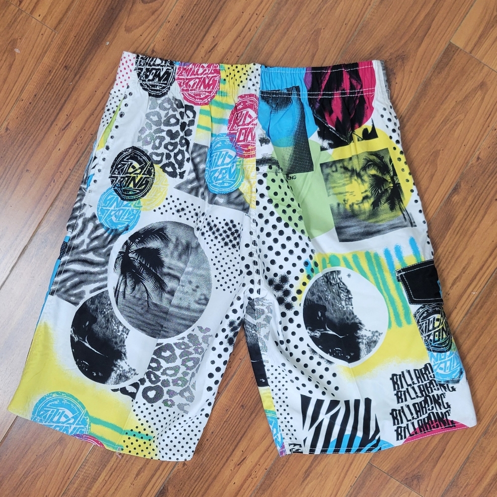 NWT Billabong 80s style.board shorts - Picture 3 of 6